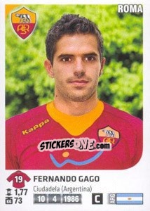 Sticker Fernando Gago - Calciatori 2011-2012 n. 424 - Panini