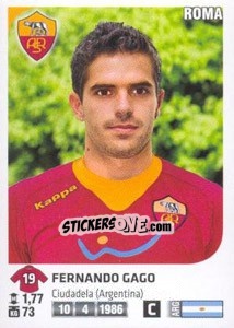 Cromo Fernando Gago - Calciatori 2011-2012 - Panini