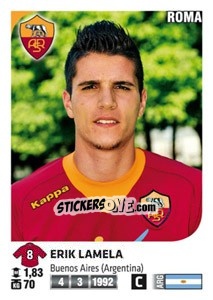 Sticker Erik Lamela - Calciatori 2011-2012 n. 427 - Panini