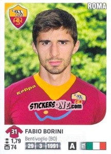 Figurina Fabio Borini - Calciatori 2011-2012 - Panini