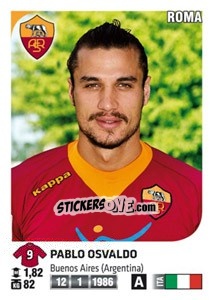 Sticker Pablo Osvaldo - Calciatori 2011-2012 - Panini