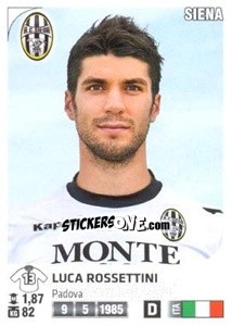 Sticker Luca Rossettini - Calciatori 2011-2012 n. 436 - Panini