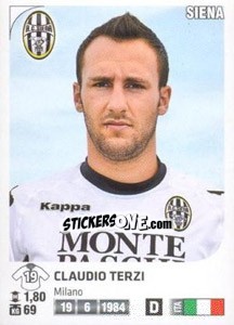 Sticker Claudio Terzi - Calciatori 2011-2012 n. 437 - Panini