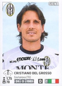 Cromo Cristiano Del Grosso - Calciatori 2011-2012 n. 444 - Panini