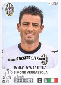 Sticker Simone Vergassola - Calciatori 2011-2012 n. 446 - Panini