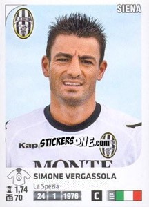 Cromo Simone Vergassola - Calciatori 2011-2012 - Panini