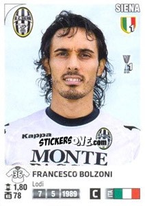 Sticker Francesco Bolzoni - Calciatori 2011-2012 - Panini