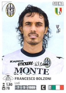 Sticker Francesco Bolzoni - Calciatori 2011-2012 n. 449 - Panini