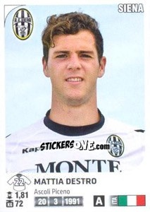 Sticker Mattia Destro - Calciatori 2011-2012 n. 454 - Panini