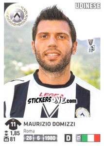 Sticker Maurizio Domizzi - Calciatori 2011-2012 - Panini