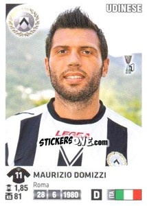 Sticker Maurizio Domizzi - Calciatori 2011-2012 n. 466 - Panini
