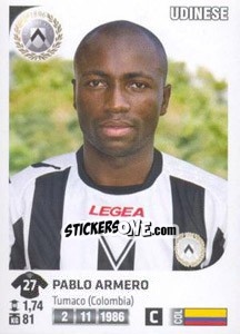 Sticker Pablo Armero - Calciatori 2011-2012 - Panini