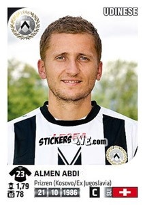 Figurina Almen Abdi - Calciatori 2011-2012 - Panini
