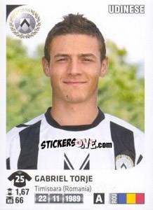 Cromo Gabriel Torje - Calciatori 2011-2012 - Panini