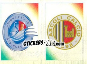Sticker Scudetto (Albinoleffe - Ascoli) - Calciatori 2011-2012 - Panini