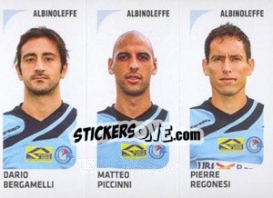 Sticker Dario Bergamelli / Matteo Piccinni / Pierre Regonesi - Calciatori 2011-2012 n. 484 - Panini