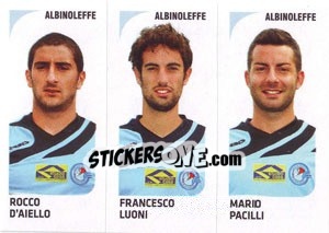 Sticker Rocco D'Aiello / Francesco Luoni / Mario Pacilli - Calciatori 2011-2012 n. 485 - Panini
