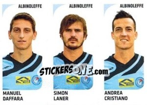 Sticker Manuel Daffara / Simon Laner / Andrea Cristiano - Calciatori 2011-2012 n. 486 - Panini