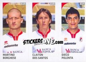 Sticker Martino Borghese / Claiton Dos Santos / Diego Polenta - Calciatori 2011-2012 n. 499 - Panini
