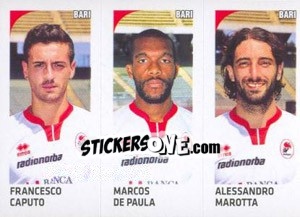 Sticker Francesco Caputo / Marcos De Paula / Alessandro Marotta - Calciatori 2011-2012 n. 503 - Panini