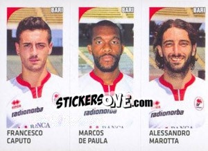 Sticker Francesco Caputo / Marcos De Paula / Alessandro Marotta - Calciatori 2011-2012 - Panini