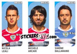 Sticker Nicola Leali / Michele Arcari / Simone Dallamano - Calciatori 2011-2012 n. 505 - Panini