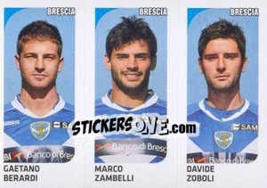 Sticker Gaetano Berardi / Marco Zambelli / Davide Zoboli - Calciatori 2011-2012 n. 506 - Panini