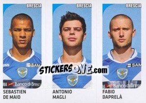 Sticker Sebastien De Maio / Antonio Magli / Fabio Daprelà - Calciatori 2011-2012 - Panini