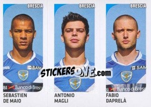 Sticker Sebastien De Maio / Antonio Magli / Fabio Daprelà - Calciatori 2011-2012 n. 507 - Panini