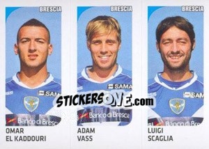 Sticker Omar El Kaddouri / Adam Vass / Luigi Scaglia - Calciatori 2011-2012 n. 509 - Panini