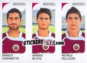 Sticker Daniele Gasparetto / Andrea De Vito / Michele Pellizzer - Calciatori 2011-2012 n. 514 - Panini