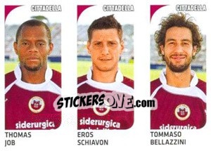 Cromo Thomas Job / Eros Schiavon / Tommaso Bellazzini - Calciatori 2011-2012 - Panini