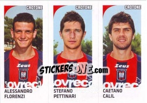 Sticker Alessandro Florenzi / Stefano Pettinari / Caetano Calil - Calciatori 2011-2012 n. 524 - Panini