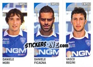 Sticker Daniele Mori / Daniele Ficagna / Vasco Regini - Calciatori 2011-2012 n. 529 - Panini