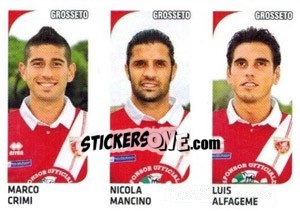 Sticker Marco Crimi / Nicola Mancino / Luis Alfageme - Calciatori 2011-2012 n. 539 - Panini