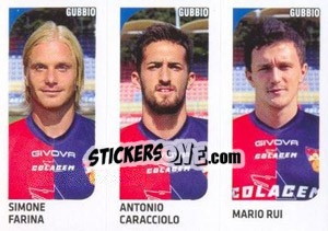 Sticker Simone Farina / Antonio Caracciolo / Mario Rui - Calciatori 2011-2012 n. 545 - Panini