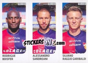 Sticker Rodrigue Boisfer / Alessandro Sandreani / Silvano Raggio Garibaldi - Calciatori 2011-2012 n. 546 - Panini