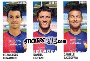 Sticker Francesco Lunardini / Daniel Ciofani / Daniele Bazzoffia - Calciatori 2011-2012 n. 547 - Panini