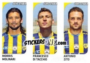 Sticker Morris Molinari / Francesco Di Tacchio / Antonio Zito - Calciatori 2011-2012 n. 552 - Panini