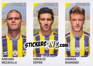 Sticker Adriano Mezavilla / Horacio Erpen / Andrea Raimondi - Calciatori 2011-2012 n. 554 - Panini
