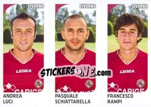 Cromo Andrea Luci / Pasquale Schiattarella / Francesco Rampi - Calciatori 2011-2012 - Panini