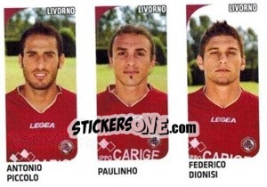 Sticker Antonio Piccolo / Paulinho / Federico Dionisi - Calciatori 2011-2012 - Panini