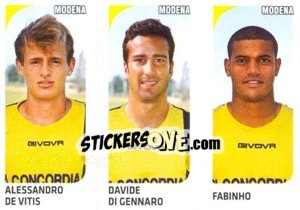 Sticker Alessandro De Vitis / Davide Di Gennaro / Fabinho - Calciatori 2011-2012 n. 569 - Panini