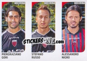 Figurina Piergraziano Gori / Stefano Russo / Alessandro Nigro - Calciatori 2011-2012 - Panini