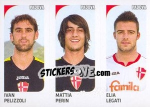 Sticker Ivan Pelizzoli / Mattia Perin / Elia Legati - Calciatori 2011-2012 n. 580 - Panini