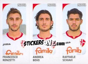 Sticker Francesco Renzetti / Andrea Bovo / Raffaele Schiavi - Calciatori 2011-2012 n. 581 - Panini