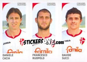Sticker Daniele Cacia / Francesco Ruopolo / Davide Succi - Calciatori 2011-2012 n. 585 - Panini