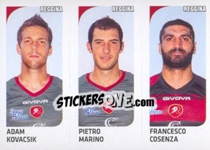 Sticker Adam Kovacsik / Pietro Marino / Francesco Cosenza - Calciatori 2011-2012 n. 595 - Panini