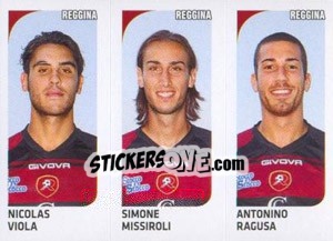 Figurina Nicolas Viola / Simone Missiroli / Antonino Ragusa - Calciatori 2011-2012 - Panini