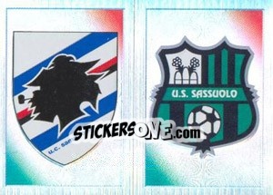 Sticker Scudetto (Sampdoria - Sassuolo) - Calciatori 2011-2012 n. 601 - Panini